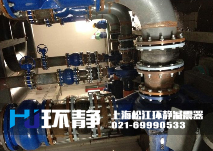 DN200<a href=http://m.003572.cn target=_blank class=infotextkey>橡膠軟接頭</a>安裝實(shí)圖